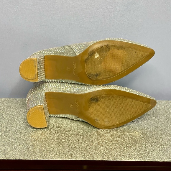 Forever Silver Booties 3” Heel Size 9 - Picture 7 of 7